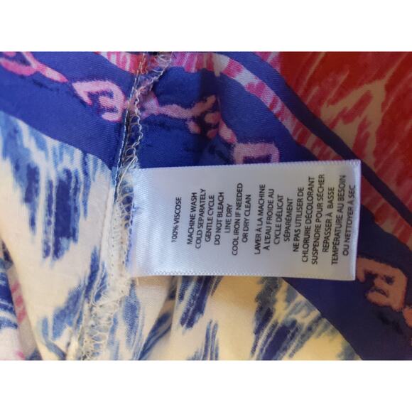 BLL New York Women's Sz Medium Tie Dye Top Shirt Boho Flowy Pink Blue Romantic - Picture 6 of 8